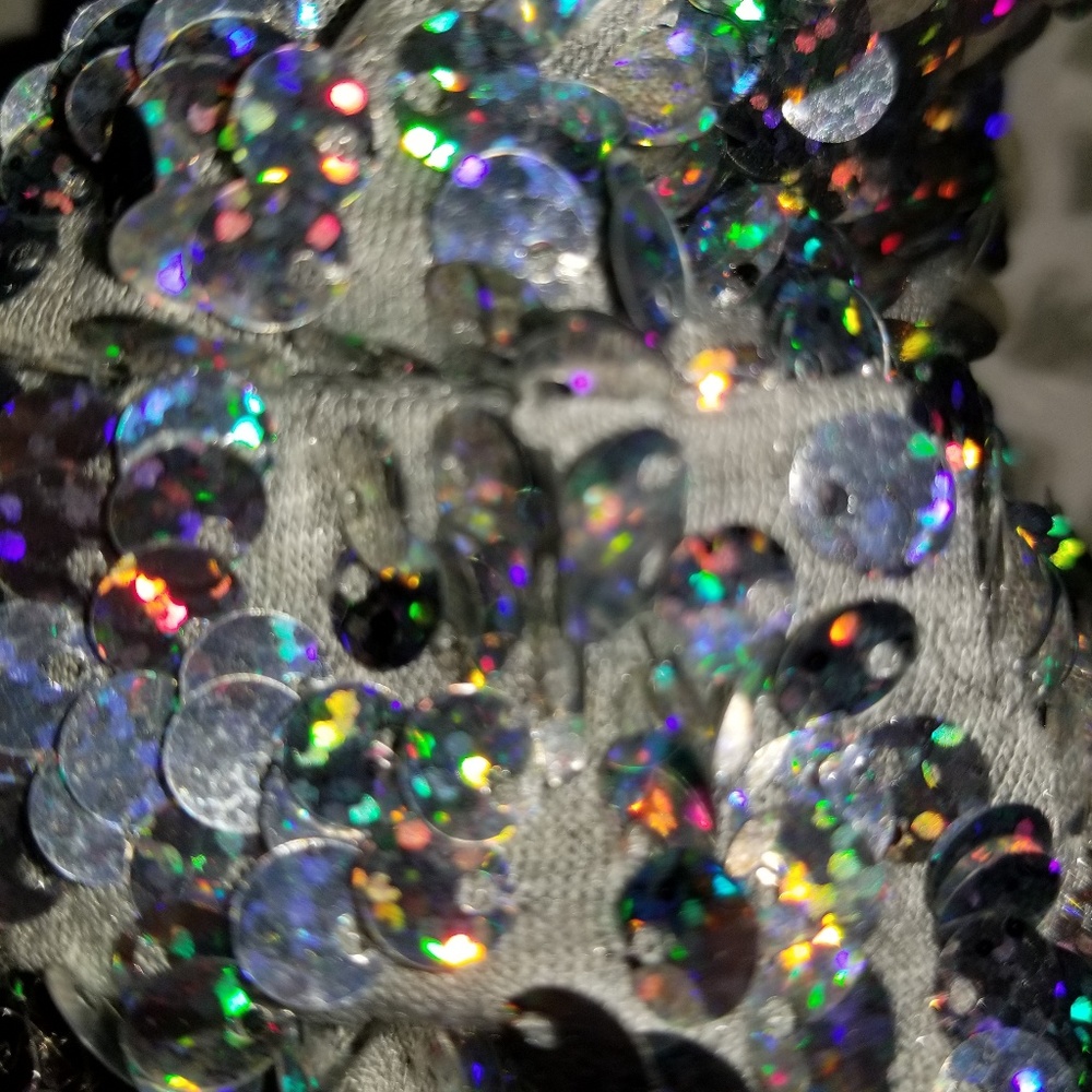 Blinging scarf.